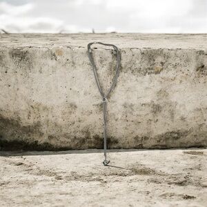 Vintage plated Silver Necklace with heart